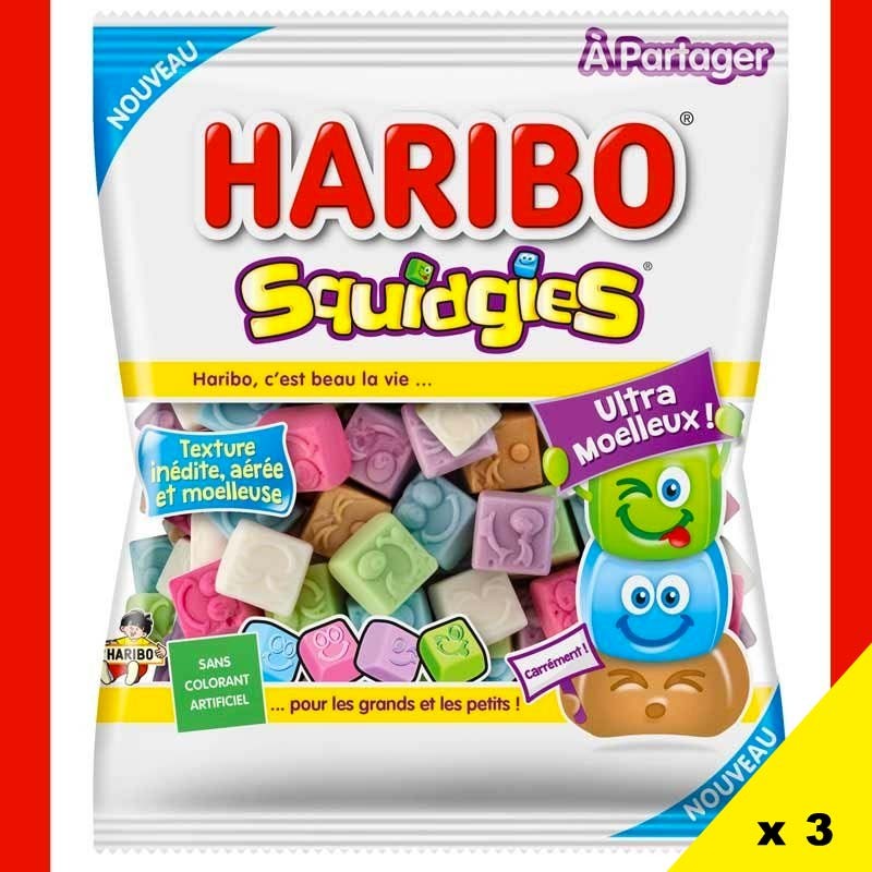 bonbons SQUIDGIES, bonbon Haribo Squidgies, nouveauté haribo 2020 squidgies