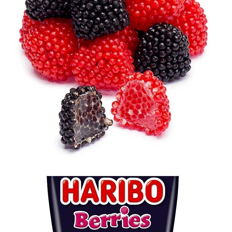 Haribo Bon Bons Rouges Berries Haribo, mûres haribo, bonbon fruits rouges
