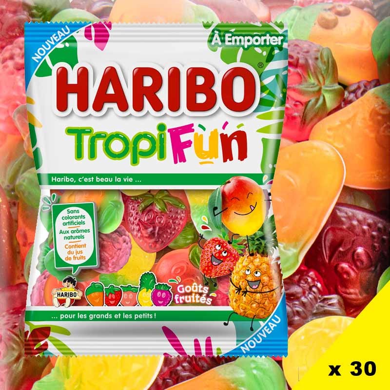 Tropifun Haribo, bonbon fruit haribo, bonbon oasis, bonbon haribo