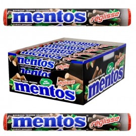 Mentos réglisse, rouleau mentos réglisse