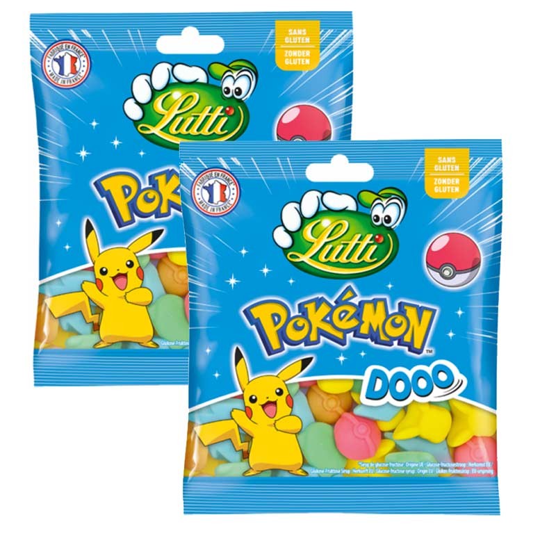 Lutti Pokemon Doo - Assortiment de bonbons doux | Sachet 180g