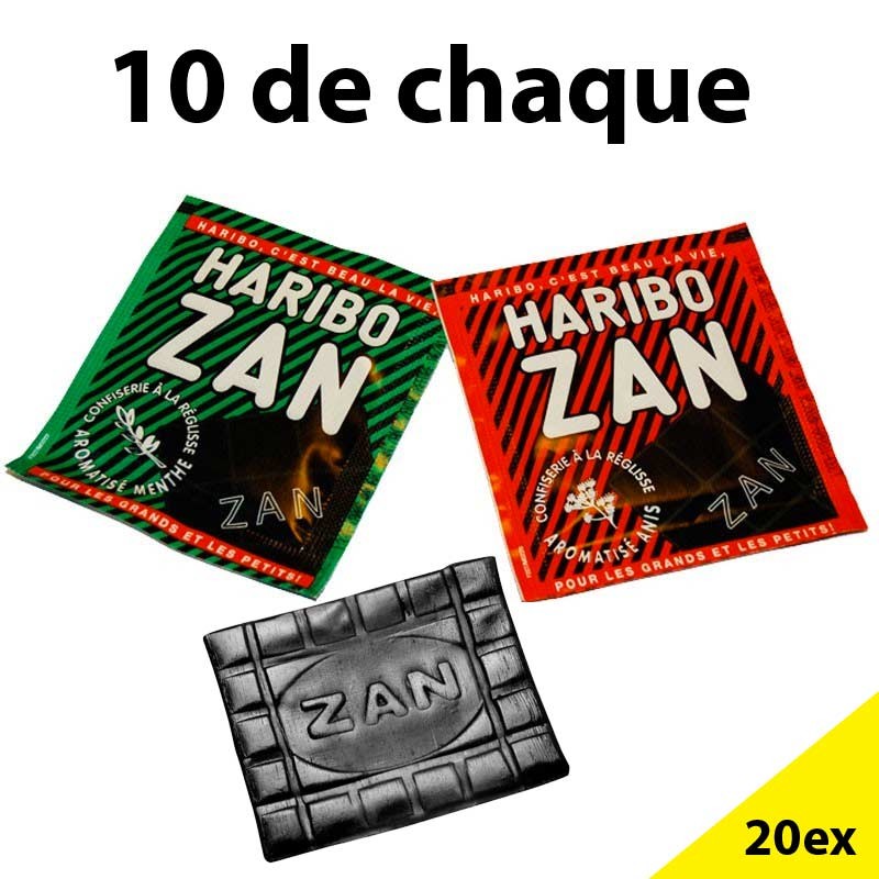 Haribo Zan, pain zan, zan menthe, zan anis, reglisse zan Haribo