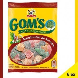 Gom's, 6 sachets de 140gr