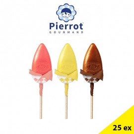 25 Sucettes fer de lance aux fruits pierrot gourmand