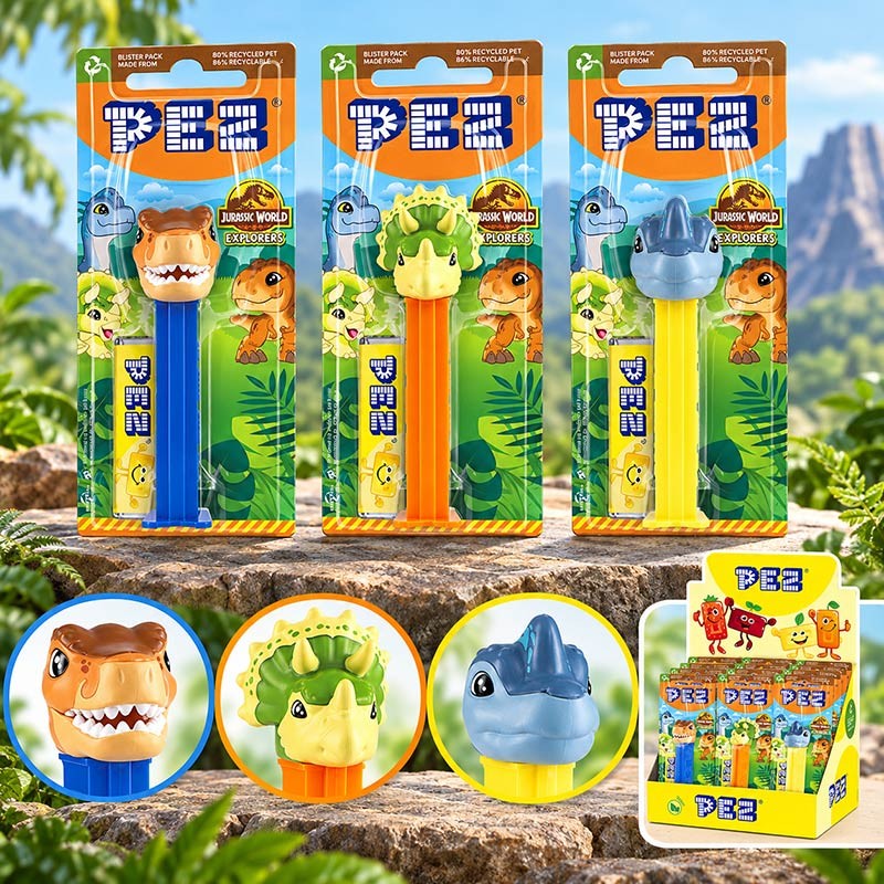 PEZ Jurassic World Explorers,distributeur de pez,Pez dinosaure