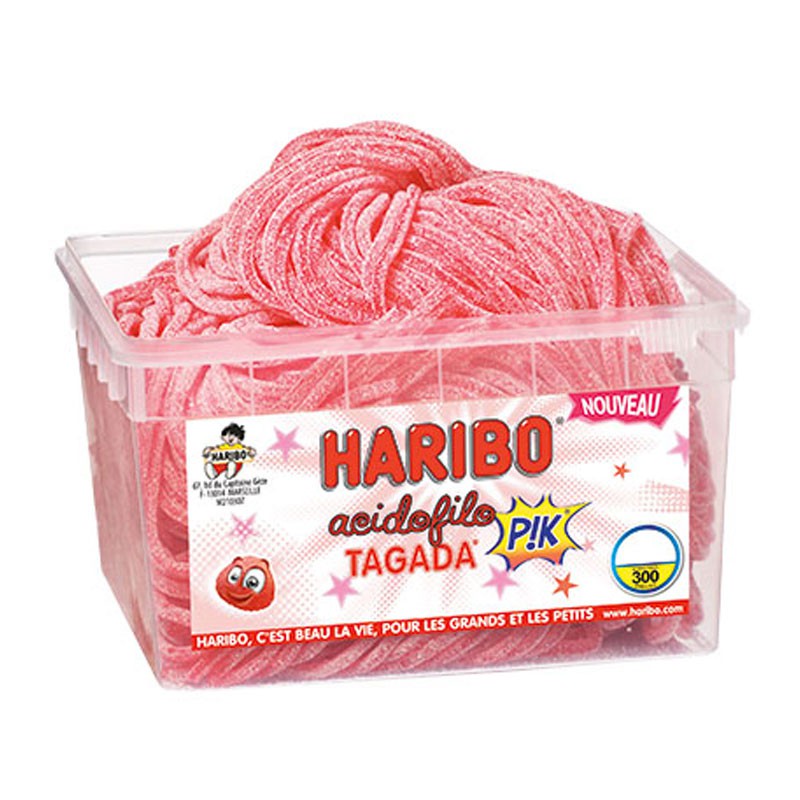 Acidofilo Tagada goût Pik, bonbon acidofilo haribo goût fraise tagada