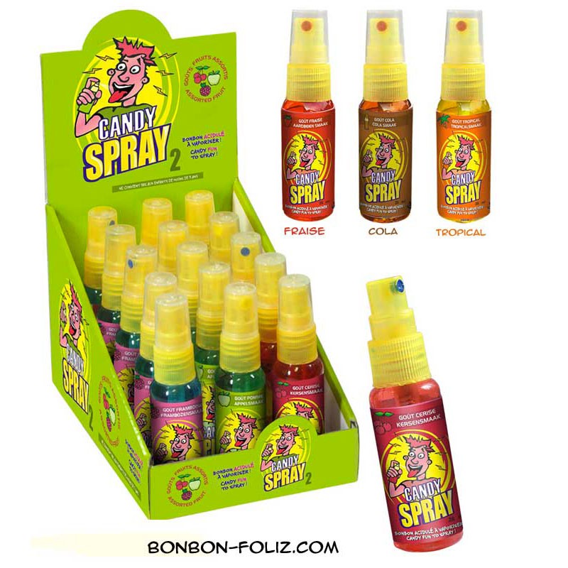 Candy Spray 2, bonbon acidulé à vaporiser, bonbon spray acidulé