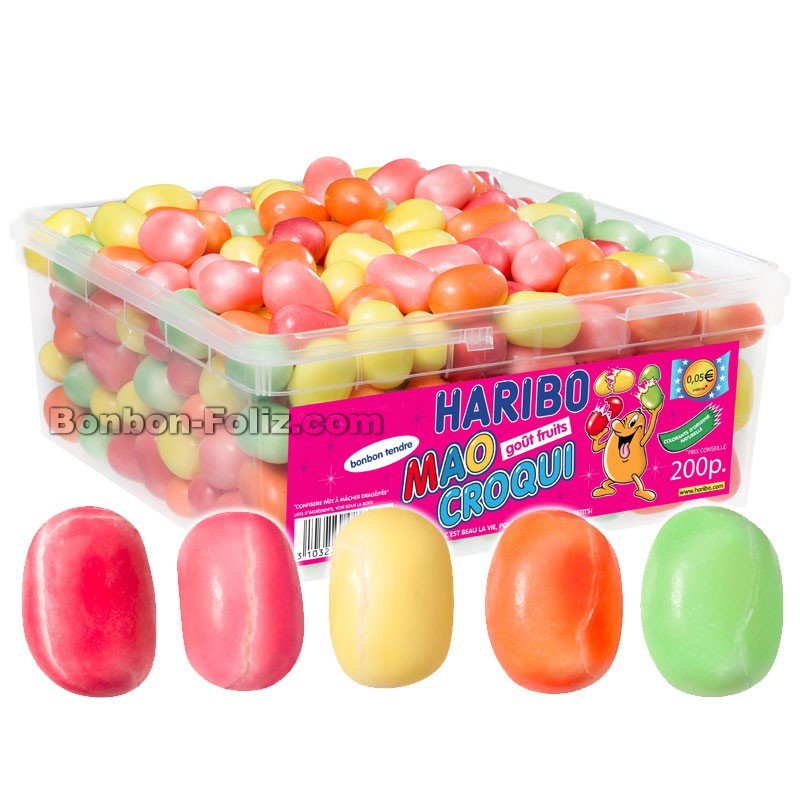 bonbon-drageifie;haribo-mao-croqui-fruit