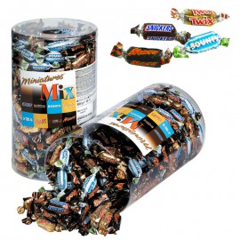 Miniatures MIX  Mars Bounty Snickers Twix  (800 grammes)
