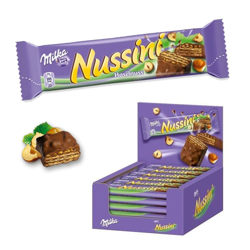 barre-chocolat-et-barre-chocolatee-aux-cereales;milka-nussini-milka-chocolat-noisette