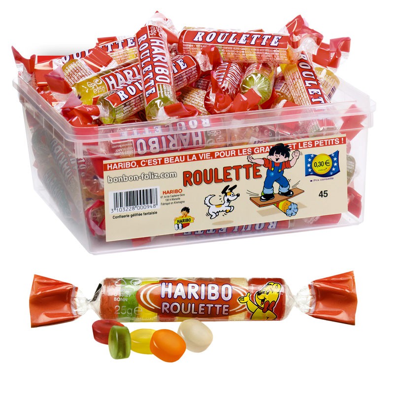 Bonbon HARIBO gélifié aux fruits SCHNULLER Boite de 1kg