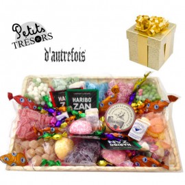 Maxi Corbeille de bonbons d'antan,confiserie d'autrefois,cadeau bonbon