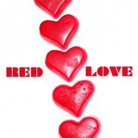red love bonbon Haribo