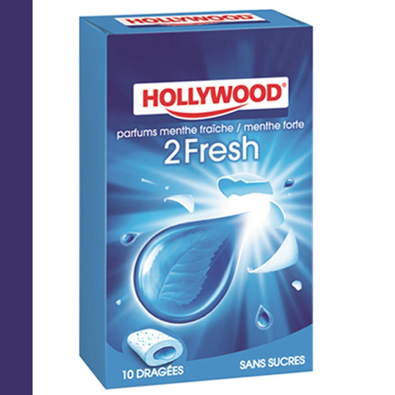 HOLLYWOOD BONBONS MINI Mints sans sucres parfum menthe forte la