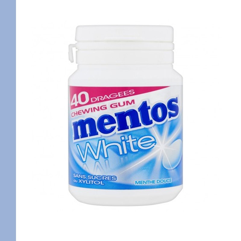 Mentos bottle white menthe douce