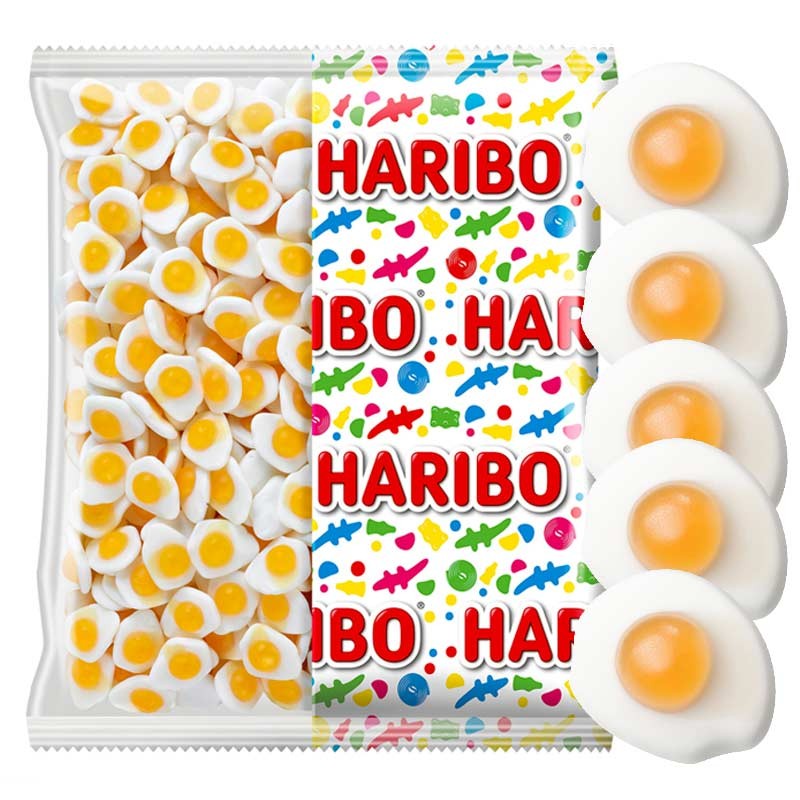 bonbons Oeufs au plat Haribo sac 1,5 kilo