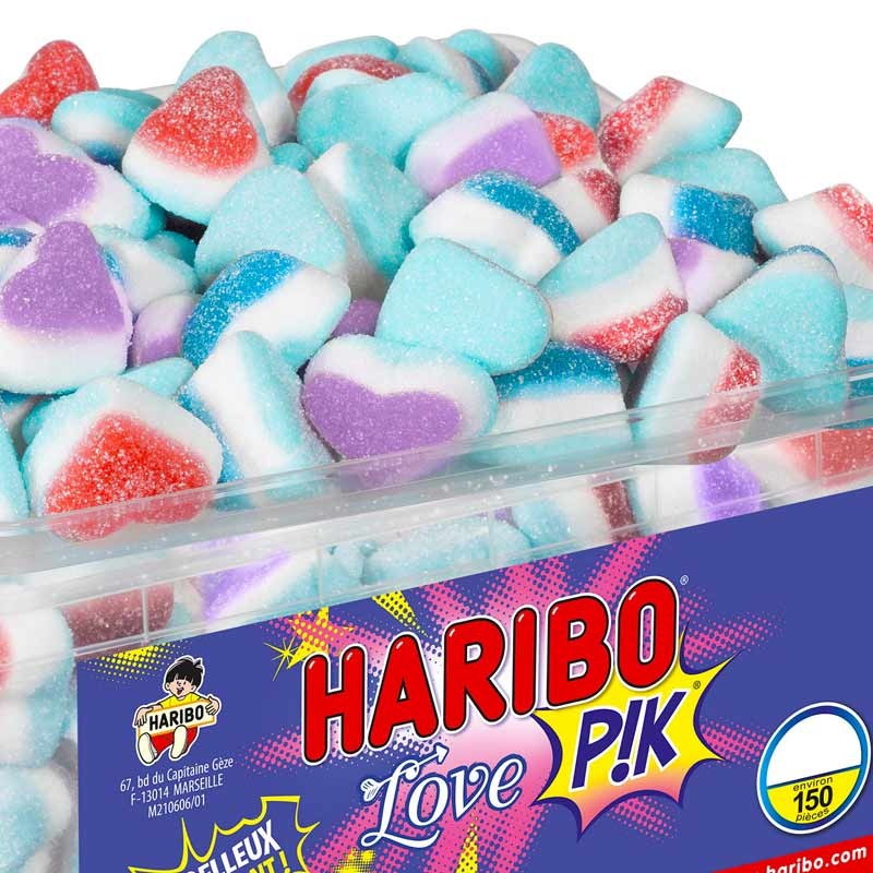 Love Pik Haribo, bonbon coeur Haribo, Haribo Love Pik, bonbons coeur
