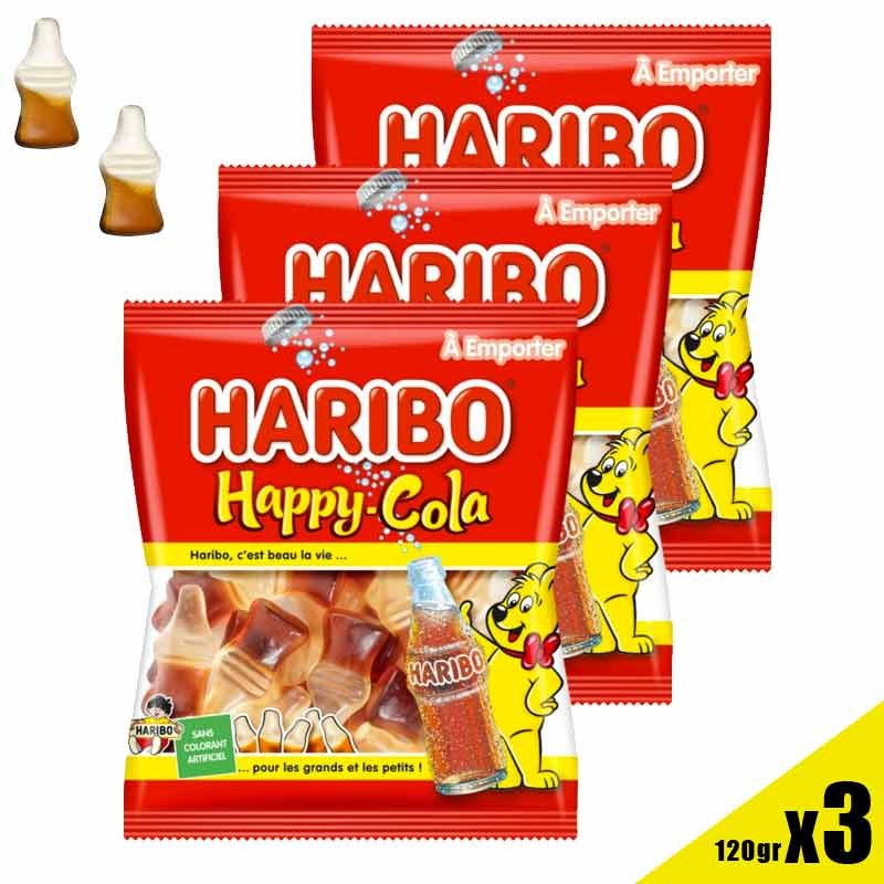 Happy Cola Boite, bonbon cola Haribo, happy cola Haribo,bonbon