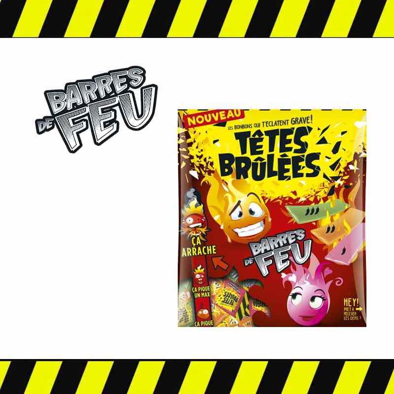 TETES BRULEES barres de feu 1,5kilo 