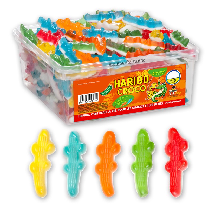 Crocodiles Hari, le bonbon gélifié en forme de crocodile Haribo