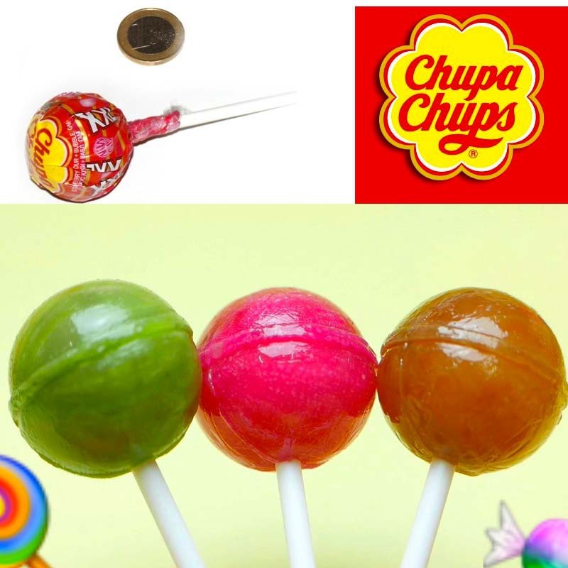 Sucettes Chupa Chups XXL avec chewing-gum,sucette chupa chups bubble