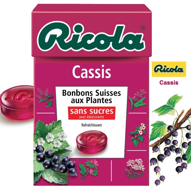 Ricola Cassis, 10 pièces Ricola Cassis, 10 pièces