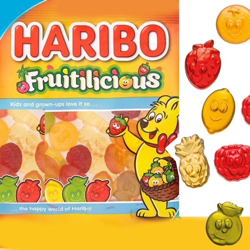 Fruitilicious Bonbon Haribo 100 gr x 3