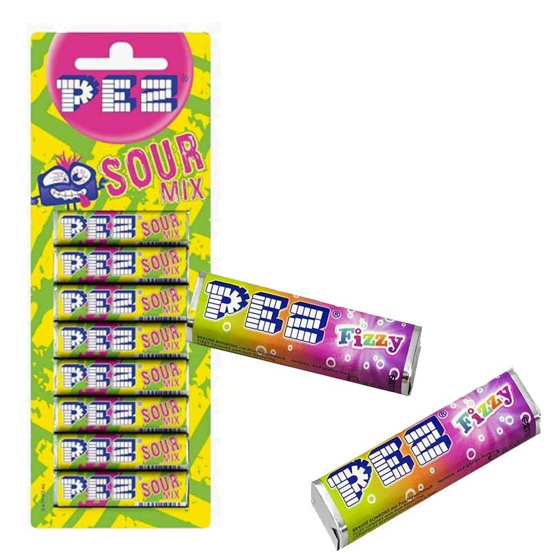 Recharges bonbons aux fruits pour distributeur, Pez (8 paquets, 68 g)