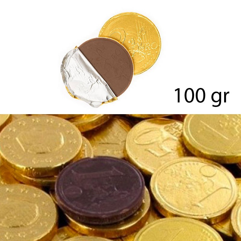 Pièces en chocolat 100gr, piece monnaie chocolat