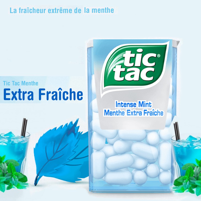 Menthes TIC TAC®, Thé des bois, Bonbons à la menthe 29 grammes 