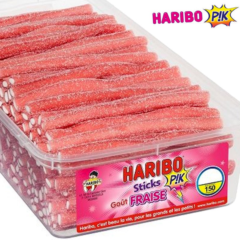 Sticks fraise pik Haribo