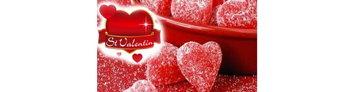 Bonbons thèmes Saint Valentin, bonbon coeur, idée cadeau amour, cadeau