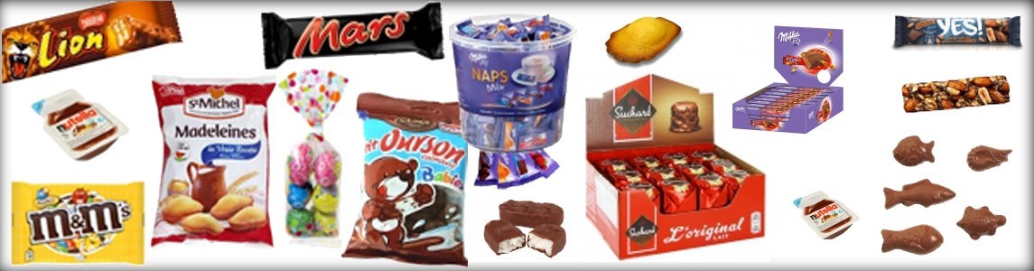 Bonbons et gâteaux au chocolat