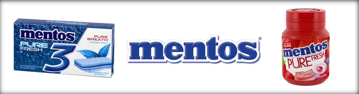 Chewing gum mentos, produits mentos, bubble gum mentos, marque mentos