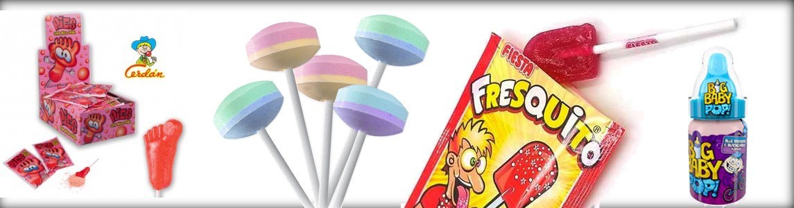 Bonbons sucettes en poudre, sucette acide, sucette à tremper