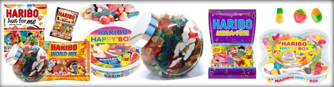 Les mélanges de bonbons Haribo, mix de bonbon haribo, bonbon variés